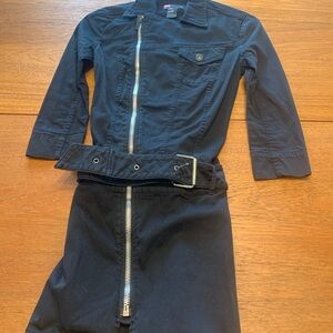 Diesel Black Long Jean Jacket